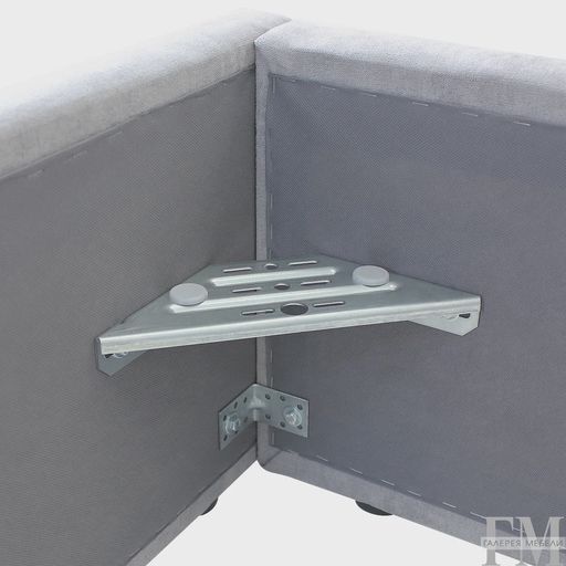 Кровать с подъемным механизмом «Регги», серая